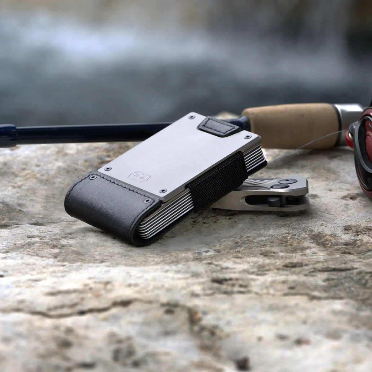 PROOF Wallet | The Apex | Matte Black Full Grain Leather & Satin Gunmetal - Image 8