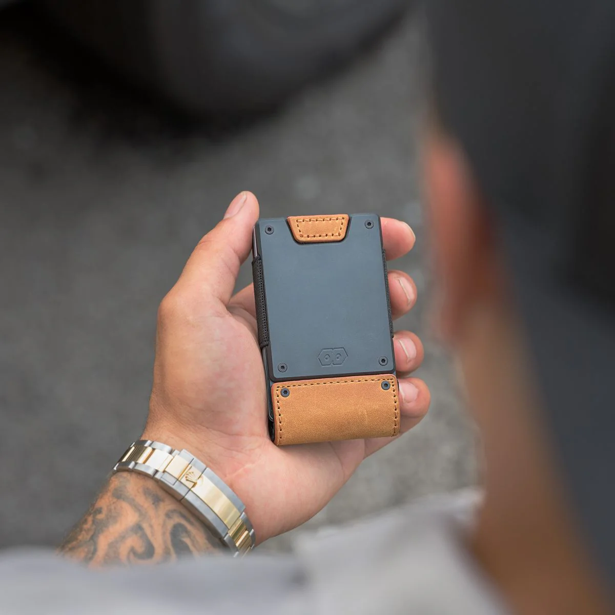 PROOF Wallet | The Executive | Tobacco Top Grain Leather & Dark Gunmetal - Image 4