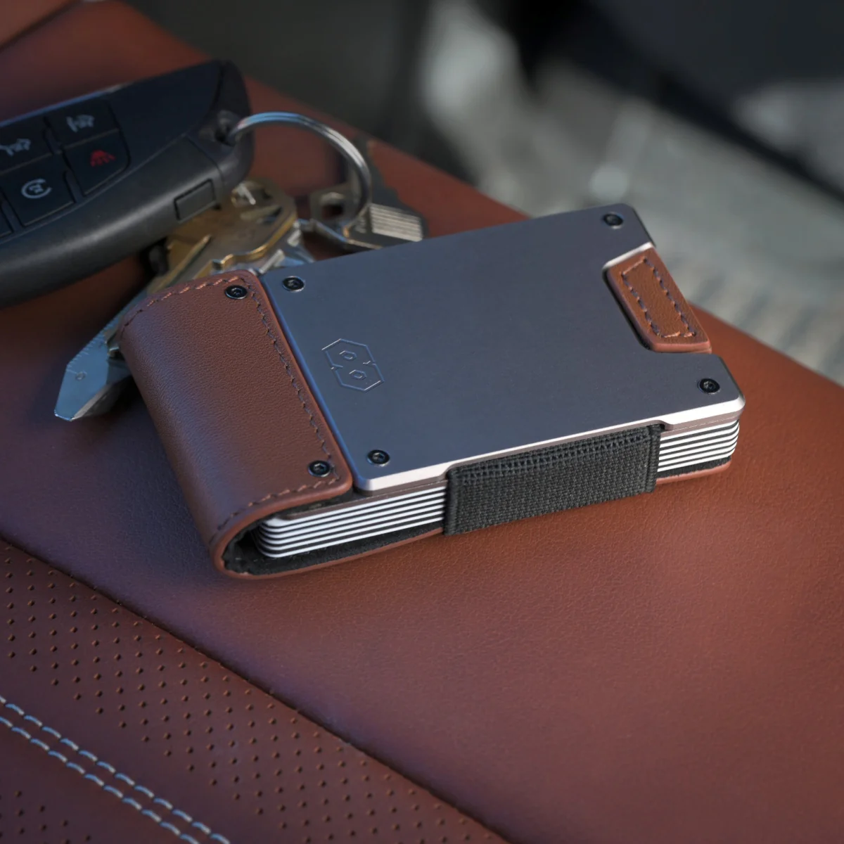PROOF Wallet | The Legacy | Burnished Oak Full Grain Leather & Satin Gunmetal - Image 8