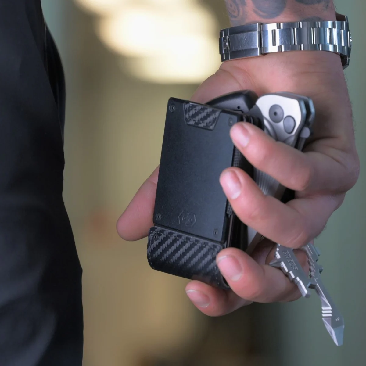 PROOF Wallet | The Oracle | Black Carbon Fiber & Dark Gunmetal - Image 6