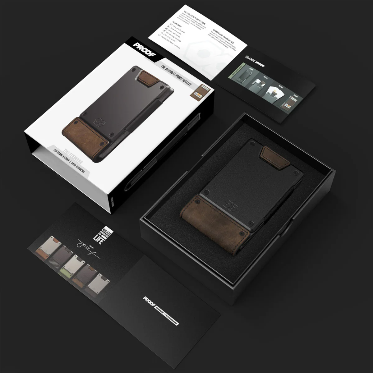 PROOF Wallet | The Cyprus | Brown Full Grain Crocodile Leather & Antique Bronze Gunmetal - Image 9